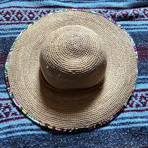Floral sun hat size fits most